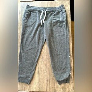 Calvin Klein Gray and White Sweatpants Size Large